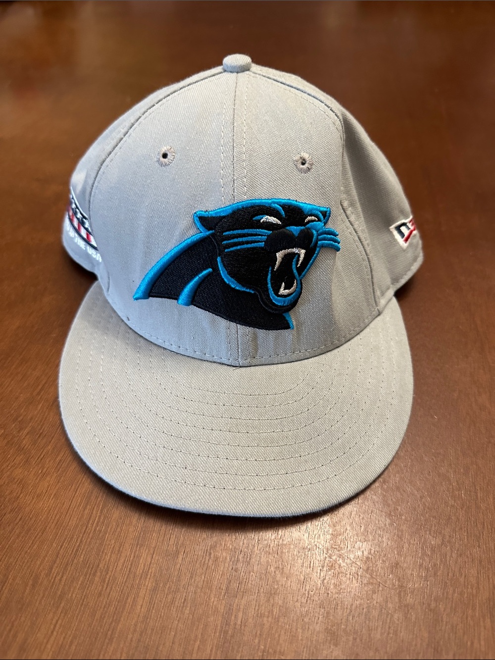 New Era NFL Carolina Panthers Gray Fitted SnapBack Cap Hat